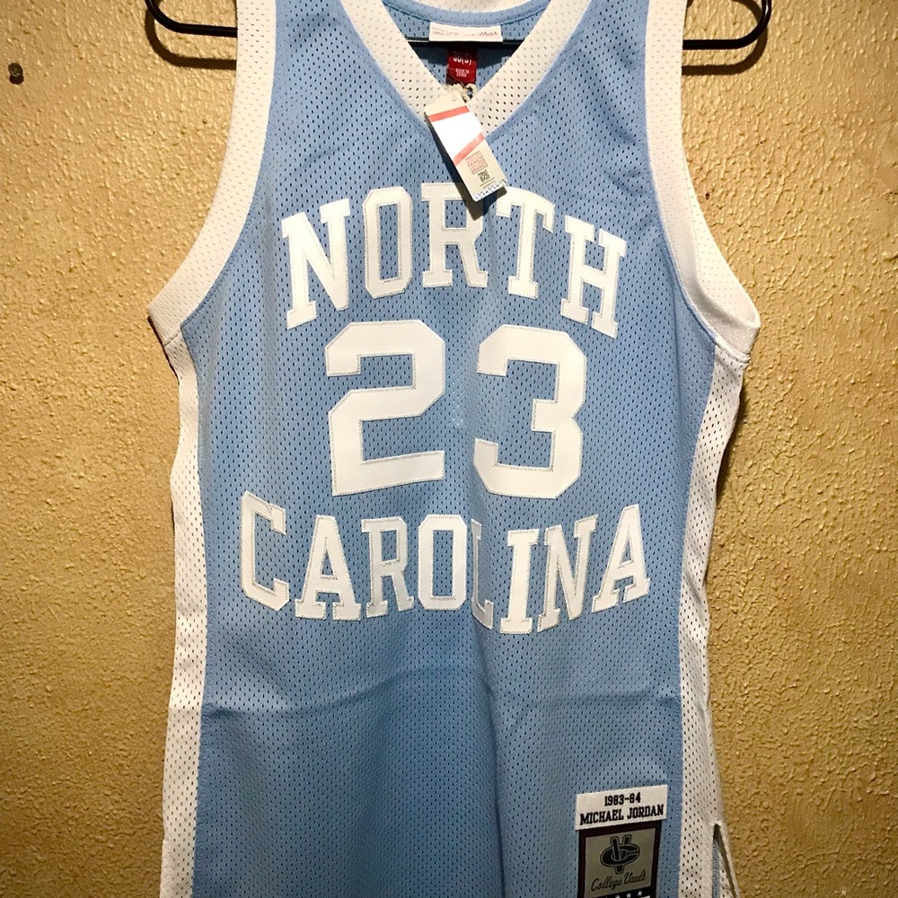 *NEW* 1983/84 Michael Jordan NC Tar-Heels ROAD GAME Authentic NCAA jersey